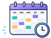 Emploi du temps synchronisé