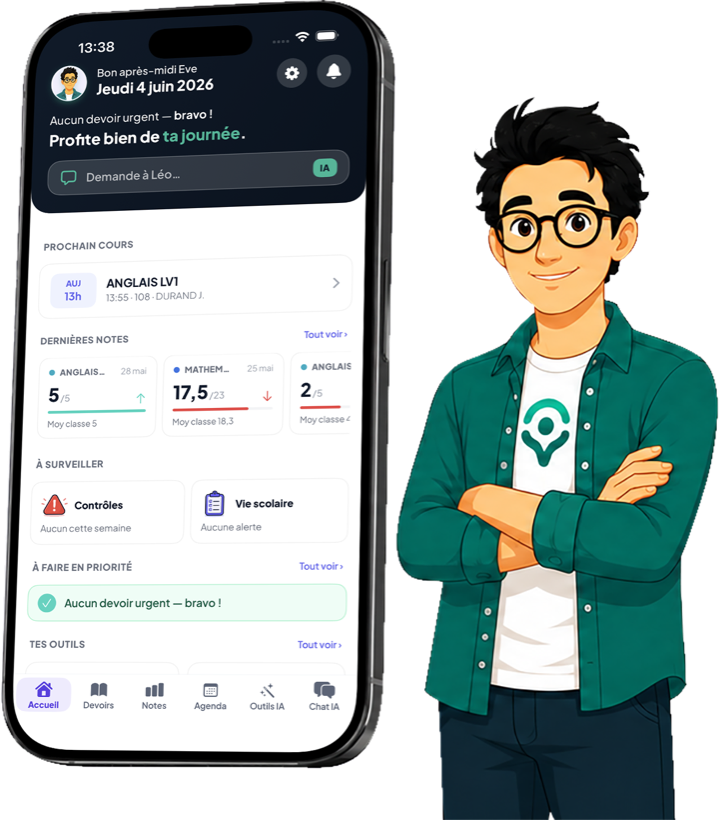 L'application Le Tuteur Pro avec Léo, le compagnon IA de toute la famille